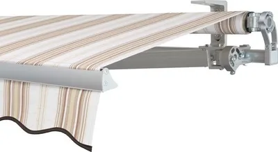Produktbild von SOLUNA Gelenkarmmarkise Concept 3,5x2,5 Stoff Dessin 6171 Gestell Silber E6EV1 eloxiert Antrieb rechts inkl. Motor und W
