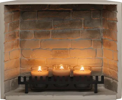 Image de Cheminée électrique encastrable à bougies parfumées - ZenFlame -