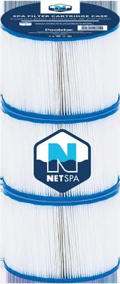 Immagine prodotto di Set di 3 cartucce filtranti per Spa NetSpa - Ø 10,4 cm x H 8cm -150 pieghe - Pulizia/mantenimento della qualità dell'acqua - Set di 3