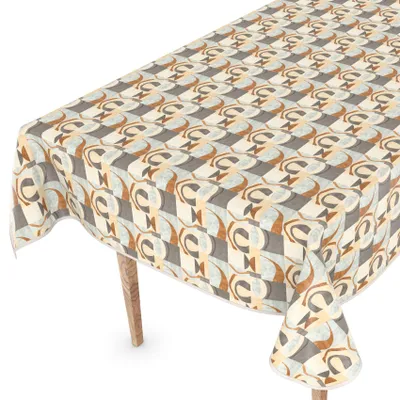 Tischdecke Wachstuchtischdecke Gartentischdecke Wachstischdecke Retro Grau, Hauptbild