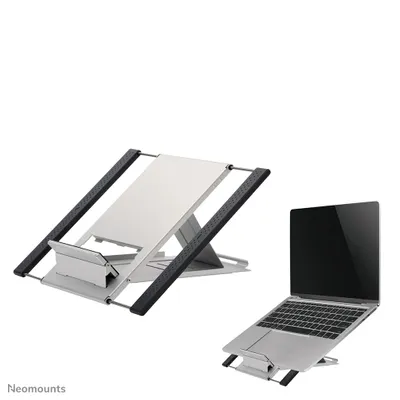 Zdjęcie produktu dla Neomounts Deskstand Podstawka pod laptop/IPAD srebrna