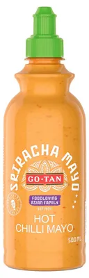 Immagine prodotto di Go-Tan Sriracha Hot Chilimayo 500g – Maionese piccante al peperoncino, ideale come salsa e salsa
