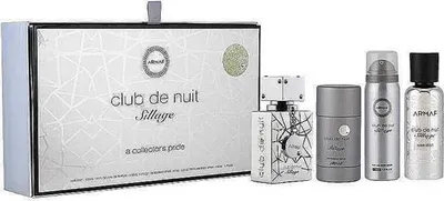 Obrázek produktu pro Armaf - Club De Nuit Sillage Dárková sada EDP 30 ml, tělový sprej 50 ml, sprej na vlasy 55 ml a deodorant 75 g 30 ml