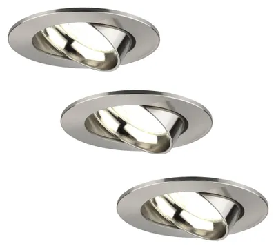 Produktbild von Ledvion 3er Set LED Einbaustrahler Rund 3W dimmbar Neutralweiss