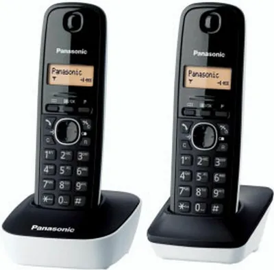 Produktbild von Panasonic KX-TG1612FRW Schnurlostelefon, Rufnummernanzeige, 15h Sprechzeit, 7 Tage Standby, DECT