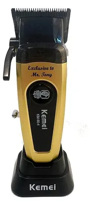 Produktbild von Professioneller Haarschneider - KM-90-4 Haartrimmer - 11500 RPM - 10 W bürstenloser Motor - DLC-Klinge - Ladestation - Grün