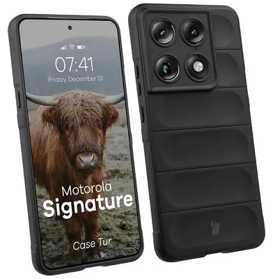 Produktbild von Robuste Handyhülle für Motorola Signature, Bizon Case Tur, Schwarz