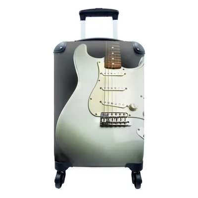 Produktbild von MuchoWow® Koffer Handgepäck Trolley Rollkoffer Kleine Reisekoffer mit 4 Rollen - Nahaufnahme einer E-Gitarre - Cabin Size < 55x40x23 cm & 55x40x20 cm - Fotokoffer - Kabinenkoffer - Boardgepäck - Reise-Box - Reisekoffer - Reisegepäck - Koffer mit Bild - Trolley für Kinder