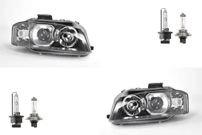 Produktbild von Scheinwerfer passend für Audi A3 Satz 8P ab 2003 - 2008 mit D2S H7 Li. Re. 8P0941029M 8P0941029D 8P0941030M 8P0941030D Johns