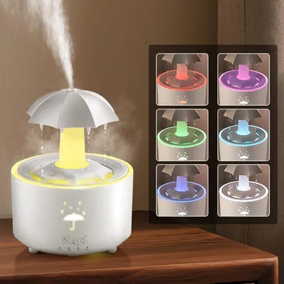 Produktbild von Luftbefeuchter Schlafzimmer, 300ML Aroma Diffuser mit Fernbedienung & Auto Abschaltung, 7-Farben LED Aromatherapie Diffusor für Bedroom Wohnzimmer