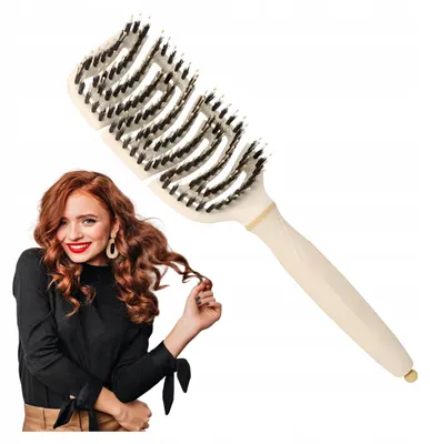 Obrázok produktu pre xhair Veľká kefa na vlasy prírodná kančia štetina ekologická