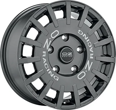 Produktbild von ALUFELGE OZ Racing RALLY RACING VAN 7.5x18 5x160 ET 48 DARK GRAPHITE SILVER LETTERING