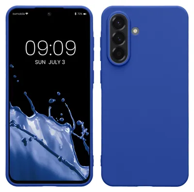 Produktbild von kwmobile Handyhülle für Samsung Galaxy A56 5G Hülle - TPU Case - Kabelloses Laden - Schutzhülle Cover in Baltik Blau