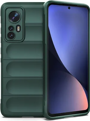 Produktbild von Xiaomi 12 Pro Hülle, Weich TPU Silikon Stossfest Anti-rutsch Schutzhülle für Xiaomi 12 Pro Grün