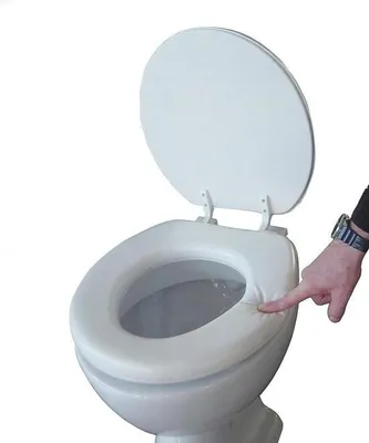 Immagine prodotto di Sedile WC imbottito e morbido per una seduta confortevole - Colore bianco 43002