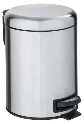 Produktbild von WENKO Tret Müll Eimer 3 L LEMAN Edelstahl Abfall Kosmetik Bad Küchen Gäste WC