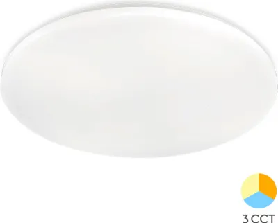 Obrázok produktu pre Stropné LED svietidlo Braytron, okrúhle stropné svietidlo 24 W s efektom hviezdnej oblohy, 3 v 1 farebná teplota, 2450 lúmenov