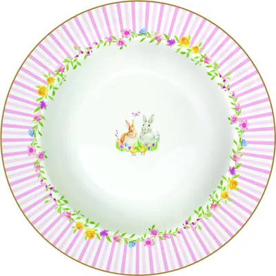 Obrázok produktu pre Porcelánový tanier na polievku Happy Easter