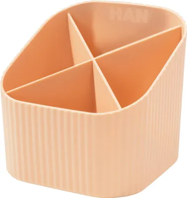 Obrázek produktu pro HAN 17238-881 HAN Stiftehalter X-LOOP pastellorange Kunststoff 4 Fächer 11,1 x 11,1 x 10,5 cm