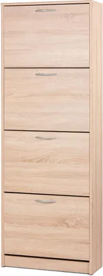 Produktbild von Schuhkipper >Mavin II< in Sonoma-Eiche - 58x162x25cm (BxHxT)