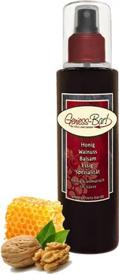 Produktbild von Honig Walnuss Balsam Essig - Spezialität Sprühflasche 0,26L balsamartig nussig und mild 5% Säure Pumpspray