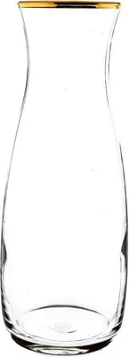 Zdjęcie produktu dla Szklana karafka Amphora Golden Touch z elegancką złotą obwódką - 335 ml