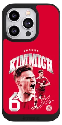 Produktbild von NIVOCASE Handyhülle für Apple iPhone 14 Pro Hülle NIVOpure Case Schwarz FC Bayern München FCB Joshua Kimmich