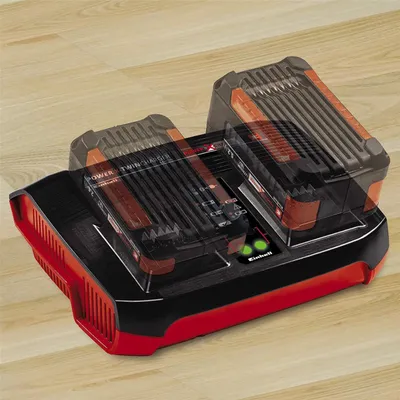 Image de Einhell Power X-Twincharger 3A chargeur double 18 V 3 A ( 4512069 ) pour toutes les batteries Power X-Change Li-Ion