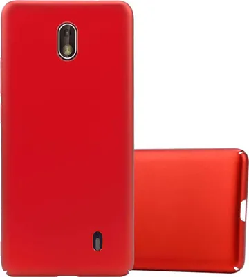 Obrázek produktu pro Cadorabo pouzdro pro Nokia 1 2018 Ochranný kryt v červeném tvrdém pouzdře Pouzdro na mobilní telefon Kryt pouzdro