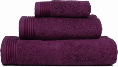 Produktbild von framsohn Walkfrottier Handtücher Premium 100% Baumwolle Frotteetücher saugstark waschbar pflegeleicht hochwertig strapazierfähig 50x100 cm Wineberry