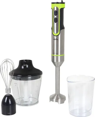Stabmixer 1200 W, Turbo, 4 Edelstahlmesser, inkl. Zubehör