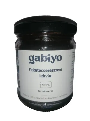 Produktbild von Gabiyo Schwarzkirschen Fruchtaufstrich 200 g / ohne Zuckerzusatz / 100 % Natur