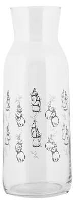 Produktbild von Clayre & Eef Karaffe 1000 ml Transparant Glas Kaninchen