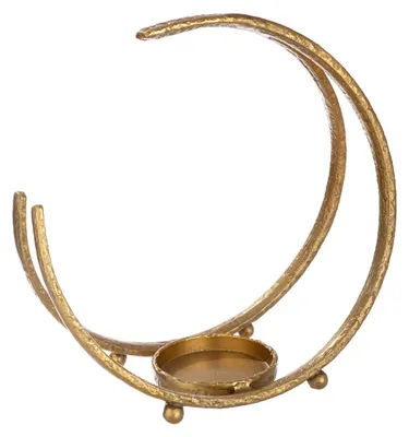 Immagine prodotto di Gilde Kerzenleuchter, "Cicero", Aluminium, goldfarben, VE 1, L. 17 cm, B. 34 cm, H. 32.5 cm 69724 4063387697245
