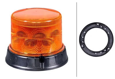Immagine prodotto di Lampeggiante 24 V LED giallo ambra HELLA universale per vari veicoli.