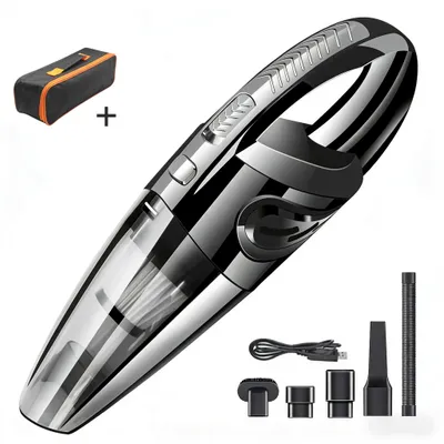Produktbild von TUERBB VC01B Akku-Handstaubsauger, leistungsstark, USB-C-Ladung, tragbar, mit Aufbewahrungstasche, für Auto, Haushalt und Tierhaare