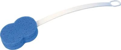 Produktbild von Aidapt Badeschwamm blau - flexibler langer Stiel