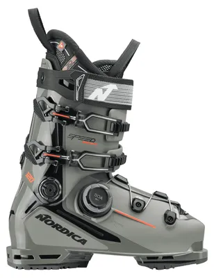 Image de Chaussures de ski NORDICA Speedmachine 3 120 BOA (GW) pour hommes, couleur gris, modèle MP 30-30,5