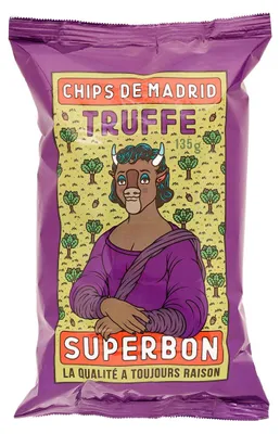 Produktbild von Superbon Chips Trufle Kartoffelchips mit Trüffel würzig knusprig 135g