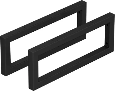 Image de Support pour baguette de 40 cm, en acier, de couleur noire, lot de 2, pour cuisine