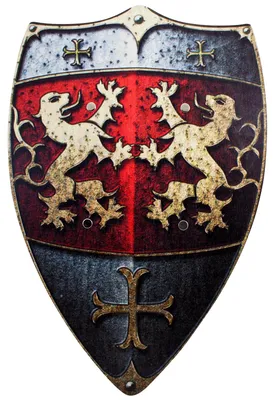 Produktbild von BestSaller 1164 - Ritter-Schild: Löwen