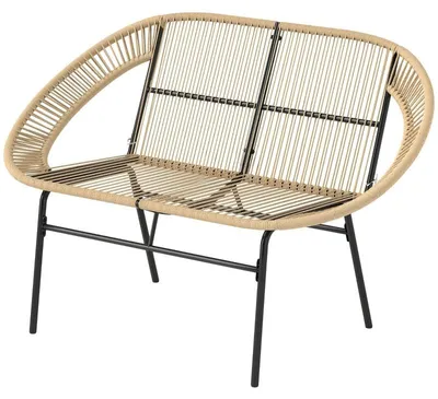 Produktbild von Esstisch – Küchentisch mit Vintage-Tischplatte in Braun und stabilem Stahlgestell im Schlittendesign