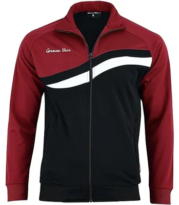 Produktbild von STRIKER Herren Trainingsjacke Sportjacke Joggingjacke, Größe:56/2XL, Farbe:Weinrot