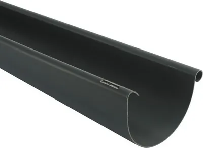 Produktbild von Marley Dachrinne Kunststoff halbrund Anthrazitgrau RAL 7016 RG 100 mm L = 1000 mm