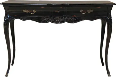 Obrázek produktu pro Casa Padrino Barokní psací stůl Antique Black 120 x 80 x 45 cm - Sekretářský nábytek