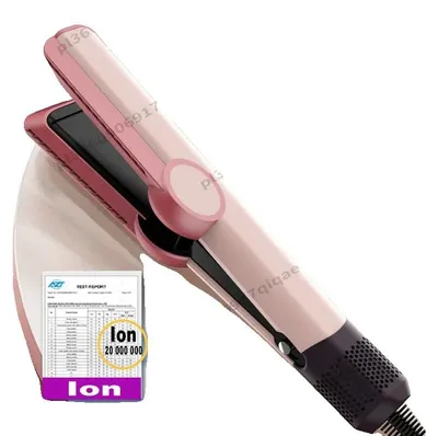 Immagine prodotto di Piastra per capelli, riscaldamento rapido, impostazioni aria calda e fredda, rosa, UE