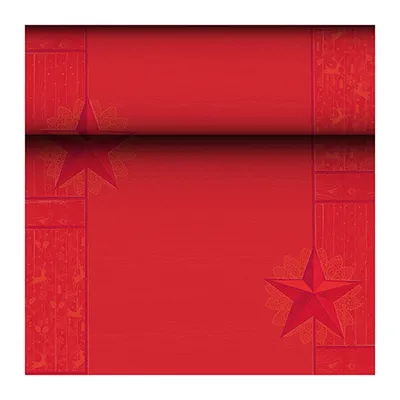 Produktbild von 8 Tischläufer, Tissue "ROYAL Collection" 24 m x 40 cm rot "Rising Star"