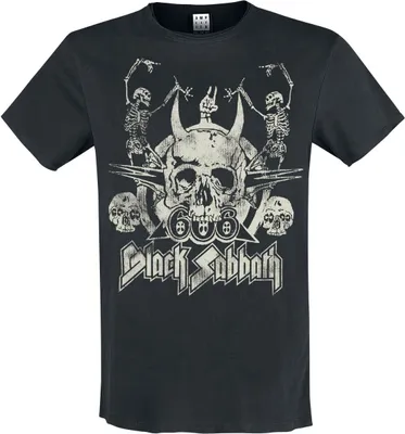 Produktbild von Black Sabbath T-Shirt Herren Amplified Collection - Dancing Skulls schwarz XL