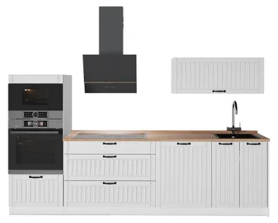 Immagine prodotto di Cucina componibile Vicco Fame-Line Bianco rustico/Bianco 280 cm, PL Rovere, Model 64736