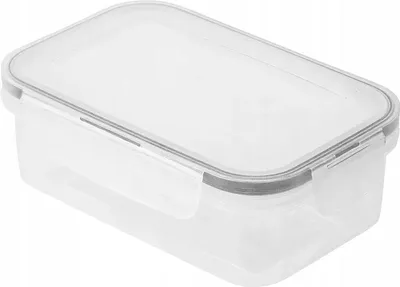 Produktbild von Luftdichte Frischhaltedose 450 ml mit Deckel, rechteckig, BPA-frei, transparent, 1 Stück
